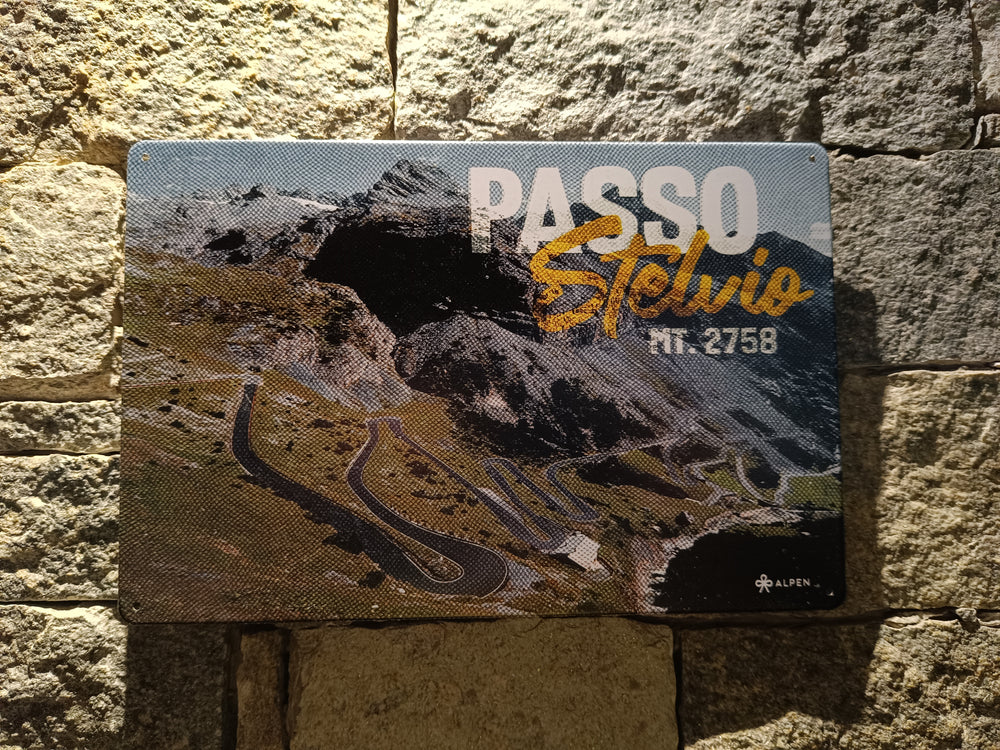 Targa in metallo Stelvio