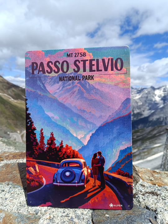 Targa in metallo Stelvio