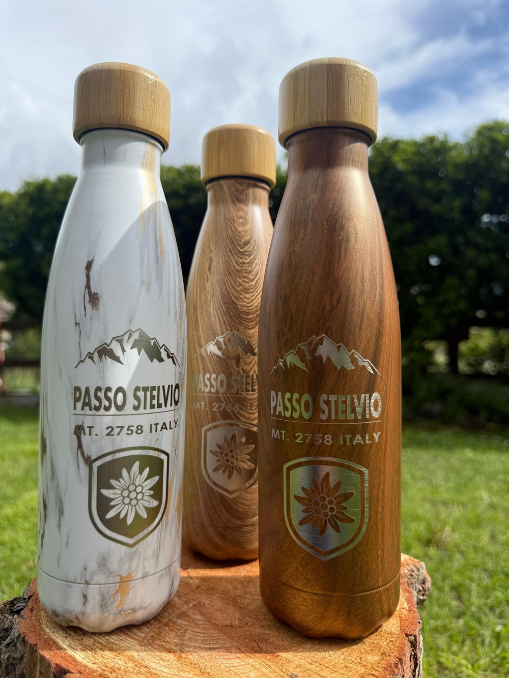 Borraccia termica effetto legno - 500ml