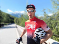 Stelvio Climber cycling jersey red