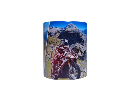 Stelvio motorcycle mug