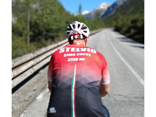 Stelvio Climber cycling jersey red