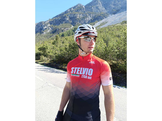 Stelvio Climber cycling jersey red