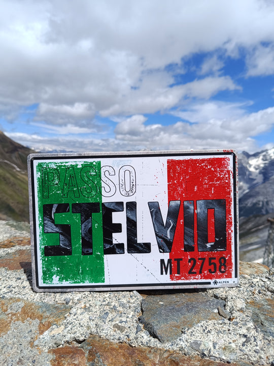 Targa in metallo Stelvio