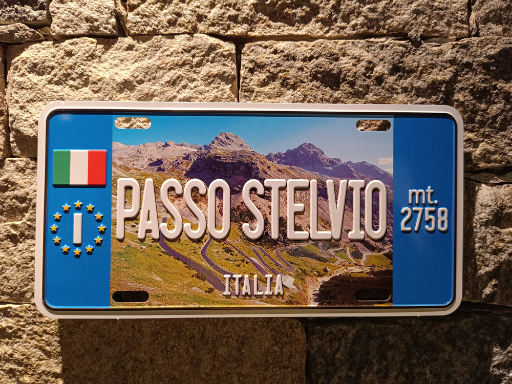 Targa in metallo Stelvio