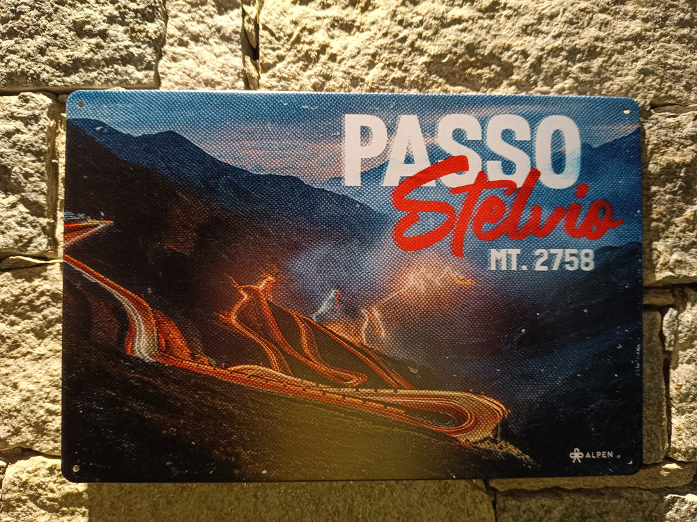 Targa in metallo Stelvio