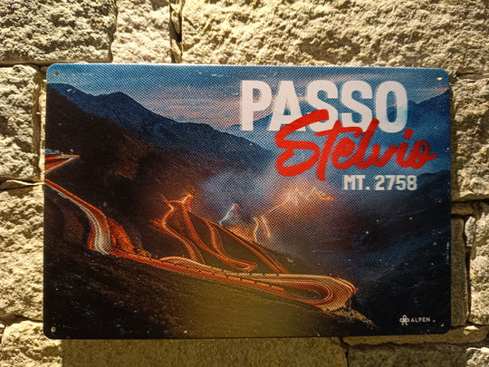 Stelvio metal plaque