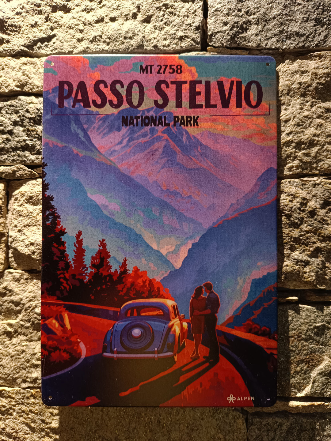 Targa in metallo Stelvio