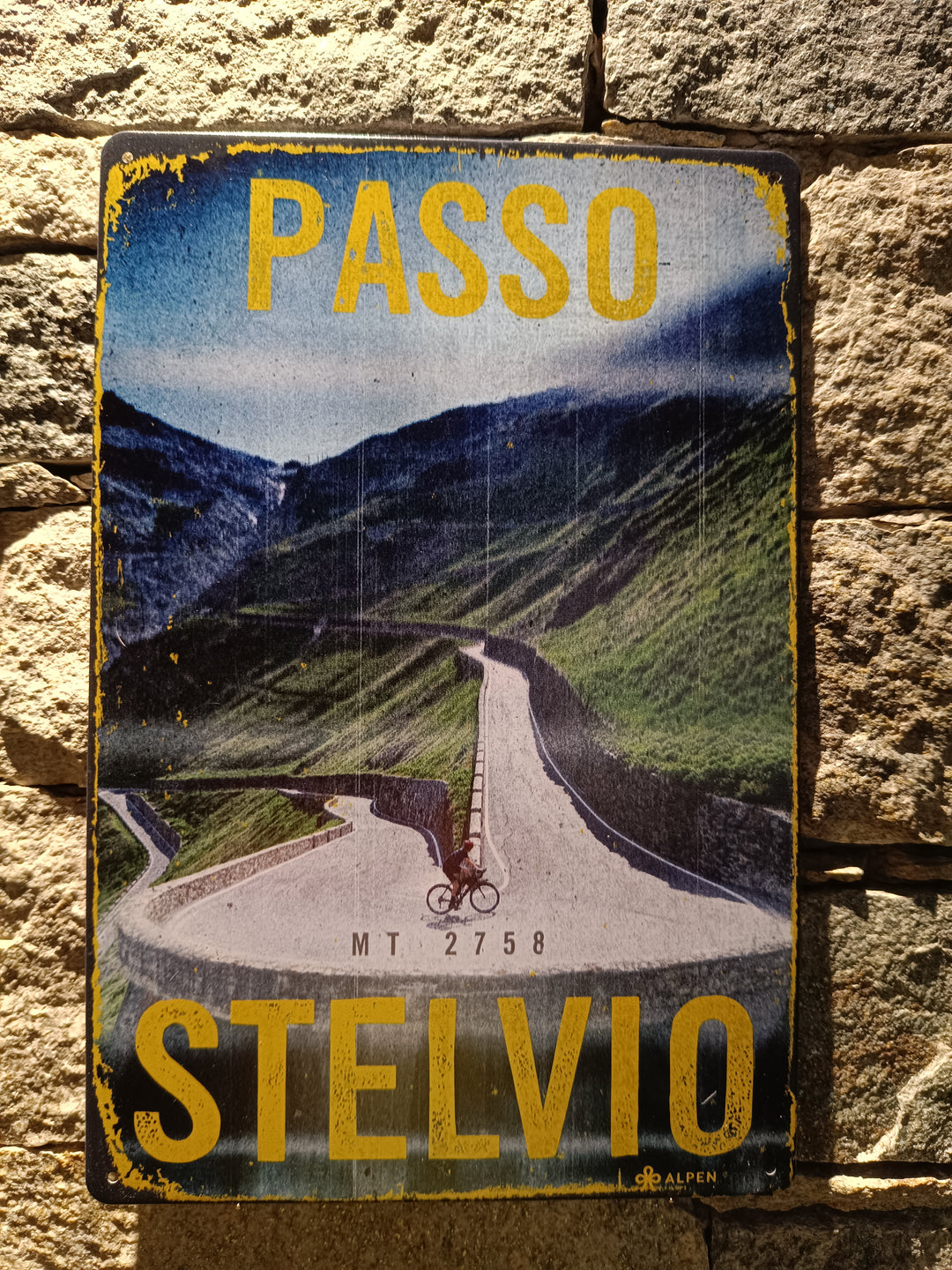 Stelvio metal plaque