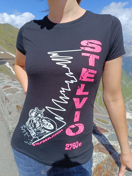 T-shirt Stelvio Moto Fumetto