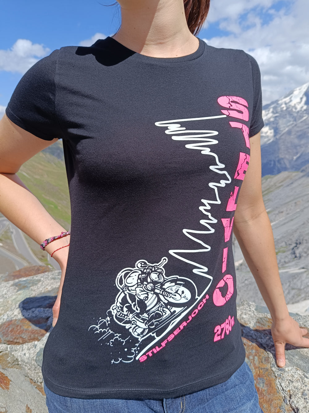 T-shirt Stelvio Moto Fumetto