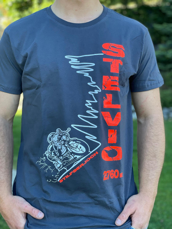 T-shirt Stelvio Moto Fumetto